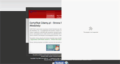 Desktop Screenshot of certyfikat.zdamy.pl
